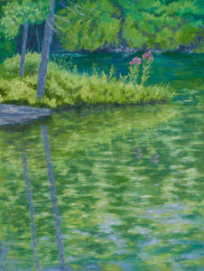 Snake Island, 2022, oil paint on canvas 48 x 36 in,