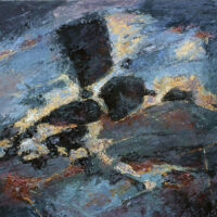 Inclusions oil paint on canvas, 24 x 30 in.