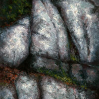 Lean 2 oil paint on canvas, 36 x 24 in.