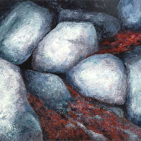 McGregor Rocks oil paint on canvas, 24 x 36 in.