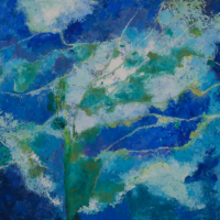 Divergence Divergence, oil paint on canvas, 20 x 24 in.