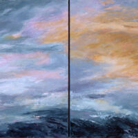 Roots and Wings 2 Roots and Wings 2, diptych, oil paint on canvas, 20 x 48 in.