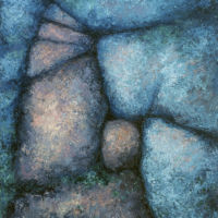 Unfolding oil paint on canvas, 24 x 20 in.