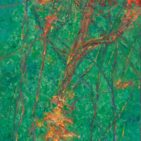 Bouquet oil paint on canvas 24 x 12 in., Sold