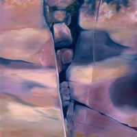 In the Beginning 1 oil paint on canvas, 60 x 40 in.