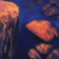 The Gathering- Sentinel oil paint on canvas, 20 x 24 in