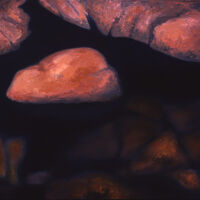 The Gathering- Alone / Not Alone oil paint on canvas, 20 x 24 in.