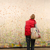 The Gathering Visitor looking at The Gathering, Crescendo and Fade