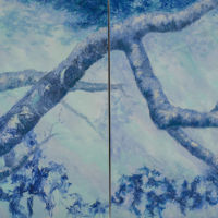 Uprooted 5 Uprooted 5, diptych, oil paint on canvas, 30 x 60 in