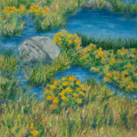 NEW | Marsh Marigolds Marsh Marigolds, 2022, oil paint on canvas, 19.75 x 16 in., 432